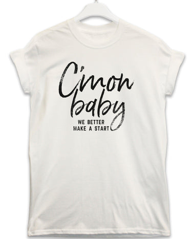 C'mon Baby Lyric Quote Mens Graphic T-Shirt 8Ball